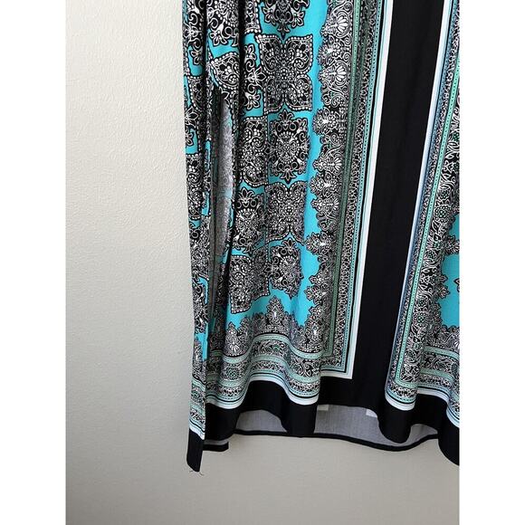 Catherines Maxi Skirt Womens Size 14/16 Black Pull On Boho Stretch Side Slits - Picture 4 of 9